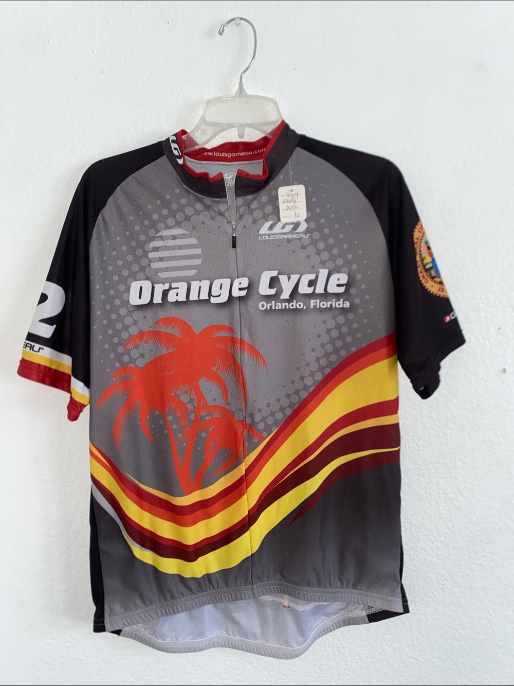 Orlando Short Sleeve Cycling Jersey - Gray/Black/Red